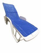 Somnart Saltea cu interior de vatelina 60x190x1 cm pentru sezlong cu husa impermeabila bleumarin