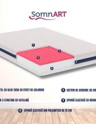 Somnart Saltea cu memorie Optimax Memory 85x195x18cm husa 3D detasabila si lavabila