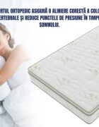 Somnart Saltea cu memorie si arcuri Bambus Super Confort Pocket Multilayer 180 x 200 x 25 cm cu husa matlasata