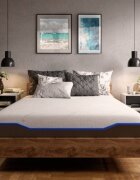 Somnart Saltea cu memorie si arcuri individuale Domine Tencel Ultra Pocket Multilayer 120x200x24 cm cu husa detasabila si fermitate medie