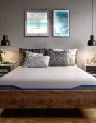 Somnart Saltea cu memorie si arcuri individuale Domine Tencel Ultra Pocket Multilayer 120x200x24 cm cu husa detasabila si fermitate medie