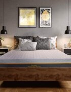 Somnart Saltea cu memorie si arcuri individuale Somnexpert Silver Evolution Pocket Spring 120 x 200 x 24 cm cu husa detasabila
