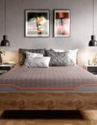 Somnart Saltea cu memorie si arcuri individuale Supreme Pocket Multilayer 90x200x24 cm husa detasabila