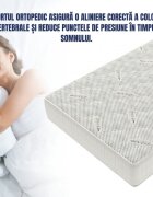 Somnart Saltea cu memorie Silver Relax 140 x 200 x 24 cm cu husa tricot silver