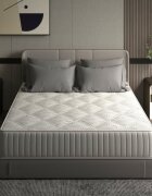 Somnart Saltea cu memorie Silver Relax 200 x 200 x 24 cm cu husa tricot silver