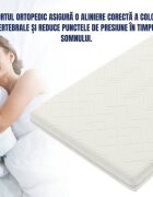 Somnart Saltea cu spuma poliuretanica Optimax Ortopedic 100x190x18 cm husa detasabila si lavabila