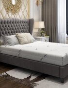 Somnart Saltea din spuma poliuretanica Somnomed Antiacaria 140 x 200 x 20 cm cu husa detasabila