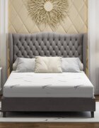 Somnart Saltea din spuma poliuretanica Somnomed Antiacaria 140 x 200 x 20 cm cu husa detasabila