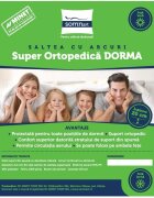Somnart Saltea ortopedica Dorma 160 x 200 x 20 cm cu arcuri si husa matlasata
