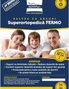 Somnart Saltea superortopedica Fermo 140 x 200 x 30 cm cu arcuri si husa matlasata
