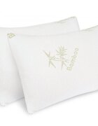 Somnart Set 2 perne Bamboo Memory cu husa detasabila din bambus 50 x 70 cm