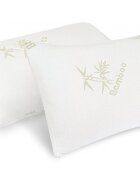 Somnart Set 2 perne Bamboo Memory cu husa detasabila din bambus 50 x 70 cm
