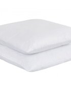 Somnart Set 2 perne Belina din microfibra lavabile la masina alb 60 x 60 cm