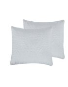 Somnart Set 2 perne Belina din microfibra lavabile la masina alb 60 x 60 cm