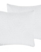 Somnart Set 2 perne Belina din microfibra lavabile la masina alb 70 x 70 cm