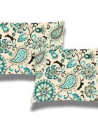 Somnart Set 2 perne matlasate Belina din microfibra imprimata oriental 50 x 70 cm