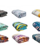 Somnart Set 2 pilote 4 Anotimpuri Viseo din microfibra imprimata 180 x 200 cm