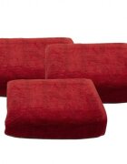 Somnart Set 2 prosoape de corp din bumbac 70 x 140 cm rosu