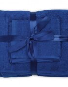 Somnart Set 3 prosoape din bumbac albastru pentru fata corp si maini