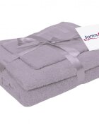 Somnart Set 3 prosoape din bumbac lila pentru fata corp si maini