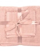 Somnart Set 3 prosoape din bumbac roz pentru fata corp si maini