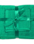 Somnart Set 3 prosoape din bumbac verde pentru fata corp si maini