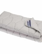 Somnart Set Bella cu pilota 180 x 200 model biscuite si 2 perne 50 x 70 cm din bumbac gri