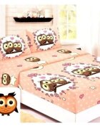 Somnart Set husa de pat din finet cu 2 fete de perna Soft Magnolia 160 x 200 cm