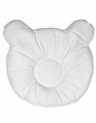 Somnart Set lenjerie pentru patut si pernuta pentru formarea capului bebelusului Alb din bumbac 120x60 cm