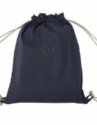 Somnart Set paturica perna si rucsac cu broderie din in albastru