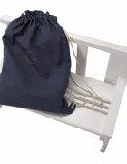 Somnart Set paturica perna si rucsac cu broderie din in albastru