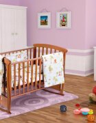 Somnart Set pentru patut Jungle cearceaf cu elastic pentru saltea 120x60 cm pernuta pilota aparatori laterale
