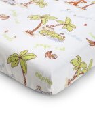Somnart Set pentru patut Jungle cearceaf cu elastic pentru saltea 120x60 cm pernuta pilota aparatori laterale