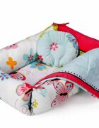 Somnart Set reductor beby nest paturica si pernuta pentru formarea capului bebelusului Fluturi