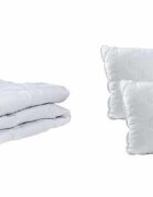 Somnart Set Superior Plus cu pilota groasa 200 x 220 cm si 2 perne 50 x 70 cm din bumbac