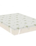 Somnart Topper Aloe Vera cu elastic husa detasabila si lavabila 140 x 190 x 5 cm fermitate medie
