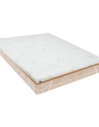 Somnart Topper Aloe Vera cu elastic husa detasabila si lavabila 140 x 200 x 5 cm fermitate medie