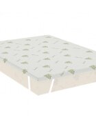 Somnart Topper Aloe Vera cu elastic husa detasabila si lavabila 140 x 200 x 5 cm fermitate medie