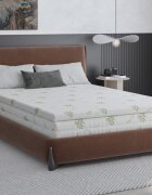 Somnart Topper Aloe Vera cu husa detasabila si lavabila 120 x 200 x 5 cm fermitate medie