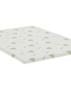 Somnart Topper Aloe Vera cu husa detasabila si lavabila 140 x 190 x 4 cm fermitate medie