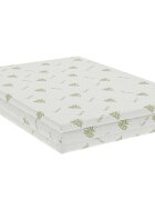 Somnart Topper Aloe Vera cu husa detasabila si lavabila 140 x 200 x 4 cm fermitate medie