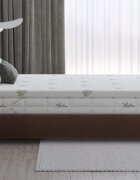 Somnart Topper Aloe Vera cu husa detasabila si lavabila 140 x 200 x 5 cm fermitate medie