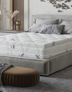 Somnart Topper Hypoallergenicmed Antibacteria cu husa detasabila si lavabila 120 x 200 x 5 cm