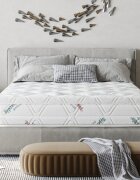 Somnart Topper Hypoallergenicmed Antibacteria cu husa detasabila si lavabila 140 x 200 x 5 cm