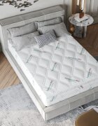 Somnart Topper Hypoallergenicmed Antibacteria cu husa detasabila si lavabila 140 x 200 x 5 cm