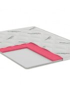 Somnart Topper Hypoallergenicmed Antibacteria cu husa detasabila si lavabila 90 x 200 x 5 cm