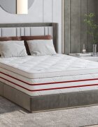 Somnart Topper Hypoallergenicmed Antibacteria cu husa detasabila si lavabila 90 x 200 x 5 cm