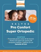 Somnart Topper Hypoallergenicmed cu husa detasabila din microfibra 90 x 200 x 5 cm