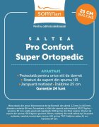 Somnart Topper Hypoallergenicmed cu husa detasabila din microfibra 90 x 200 x 5 cm