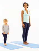 Soul Mates Saltea Yoga pentru copii ecologica Wave albastra